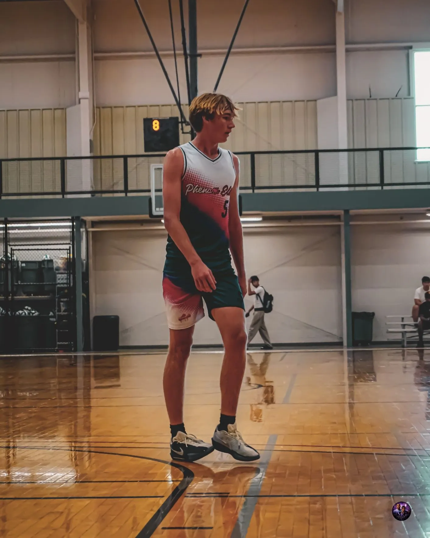 Phenom Elite player takes a moment on the court